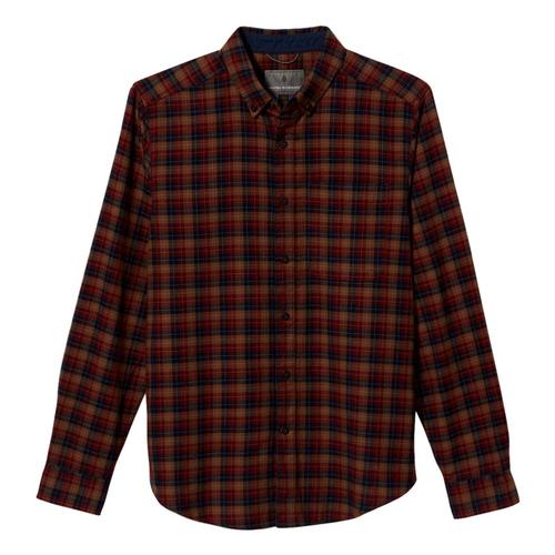 Royal Robbins Men's Lieback Organic Cotton Flannel Long Sleeve Shirt Redroc_468