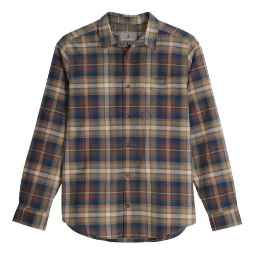 Royal Robbins Men's Lieback Organic Cotton Flannel Long Sleeve Shirt Roast_198