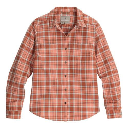 Royal Robbins Women's Lieback Organic Cotton Flannel Long Sleeve Shirt Bkclay_613