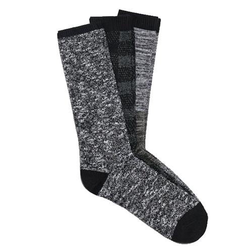 UGG Men's Bennett Crew Sock Gift Set Black_blk