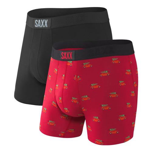 Saxx Men's Vibe Boxer Brief 2-Pack Blkholiday