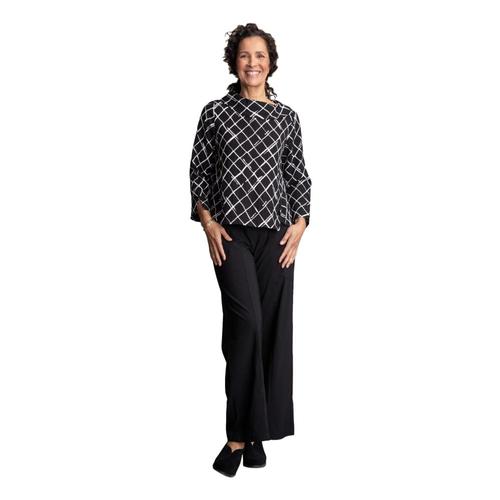Habitat Women's Express Travel Drape Collar Pullover Blackdiamond
