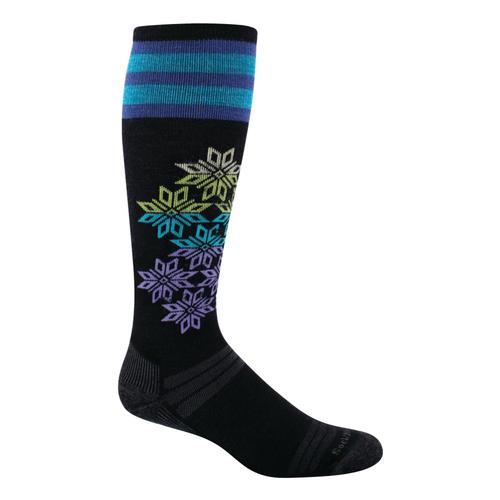 SockWell Women's Powder Day Moderate Graduated Compression Socks Black_900