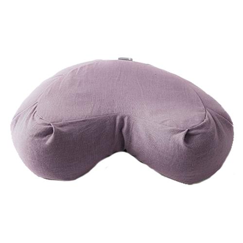 Halfmoon Crescent Meditation Cushion Fig_linen