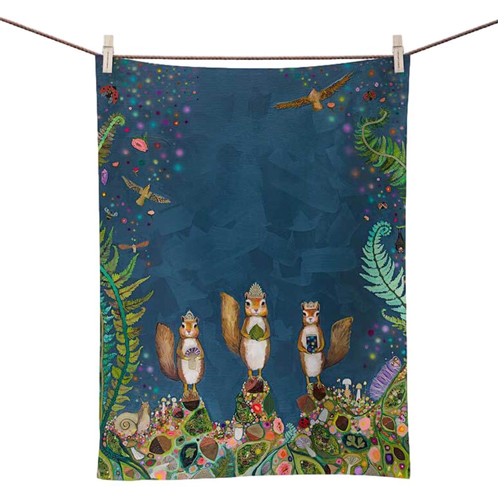 Whole Earth Provision Co. | GREENBOX Greenbox Art Squirrel Royale Tea Towel