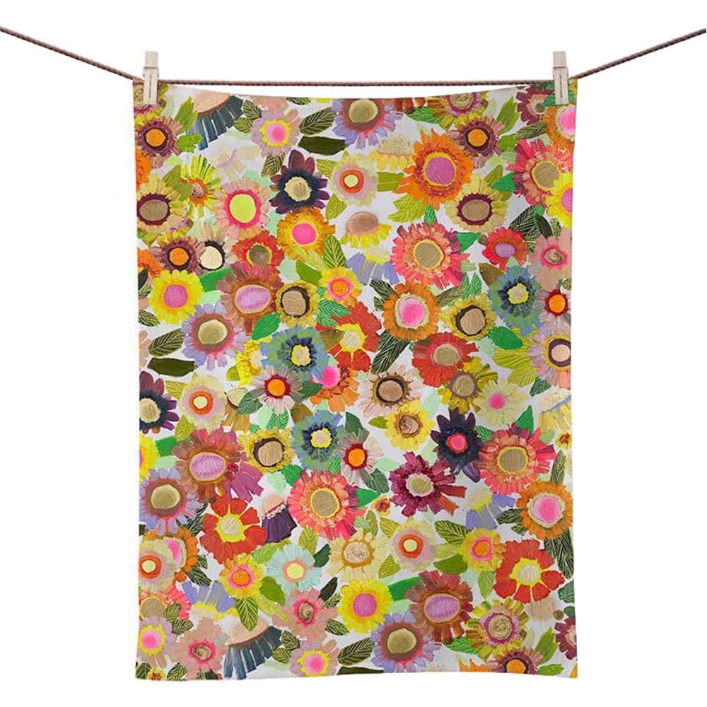  Greenbox Art Blooms Tea Towel