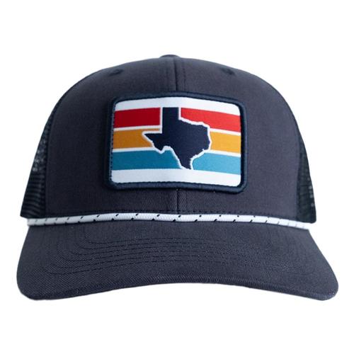 Tumbleweed Texstyles Texas Stripes Patch Trucker Hat Navy