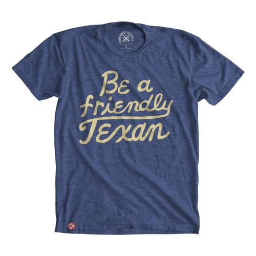 Tumbleweed Texstyles Unisex Friendly Texan T-Shirt Royal