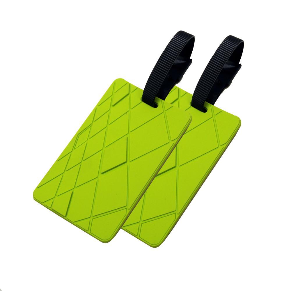 Voltage Valet Luggage Tag - Textures - 2 Pack GREEN