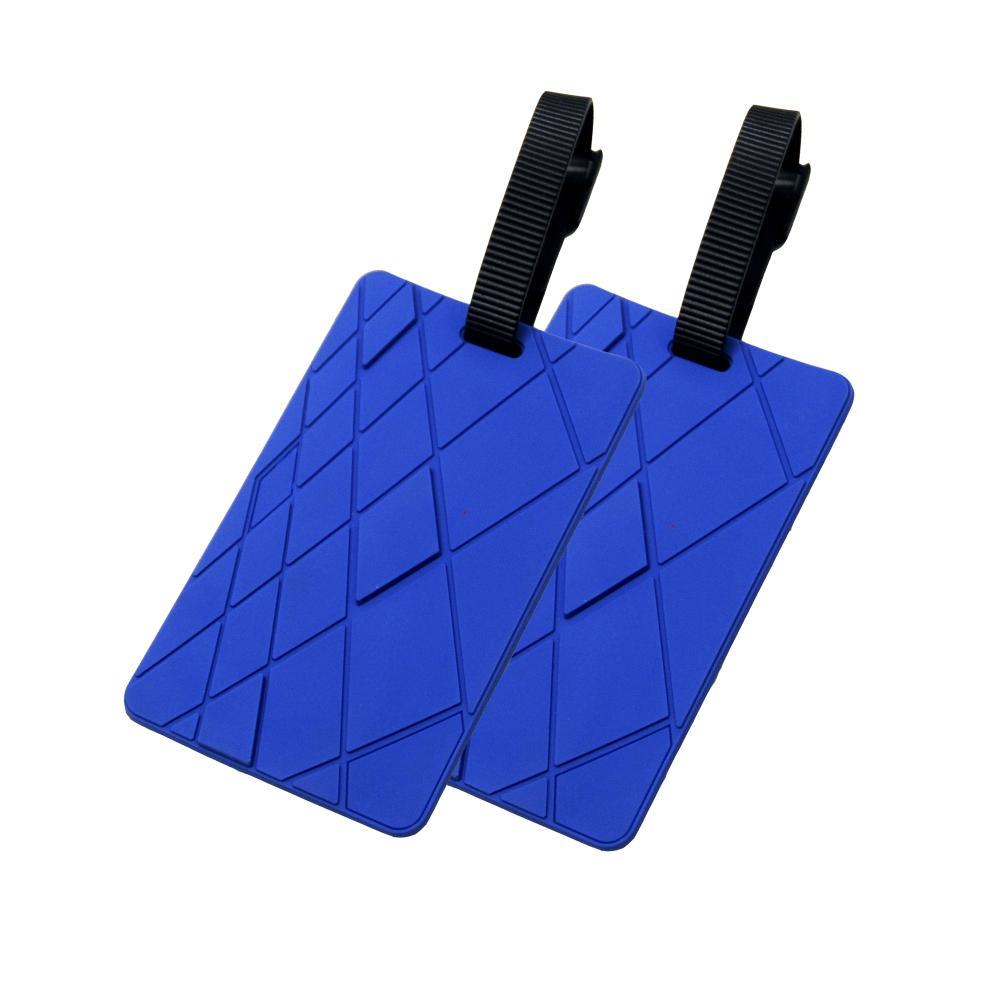 Voltage Valet Luggage Tag - Textures - 2 Pack BLUE