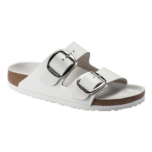 Birkenstock Women's Arizona Big Buckle Leather Sandals - Narrow White