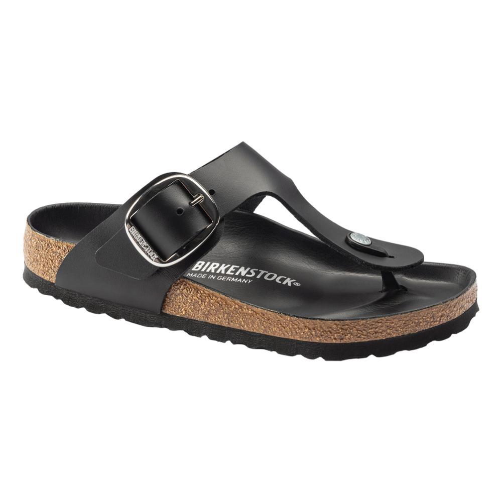 Birkenstock Women's Gizeh Big Buckle Leather Sandals - Regular BLACK.LTH