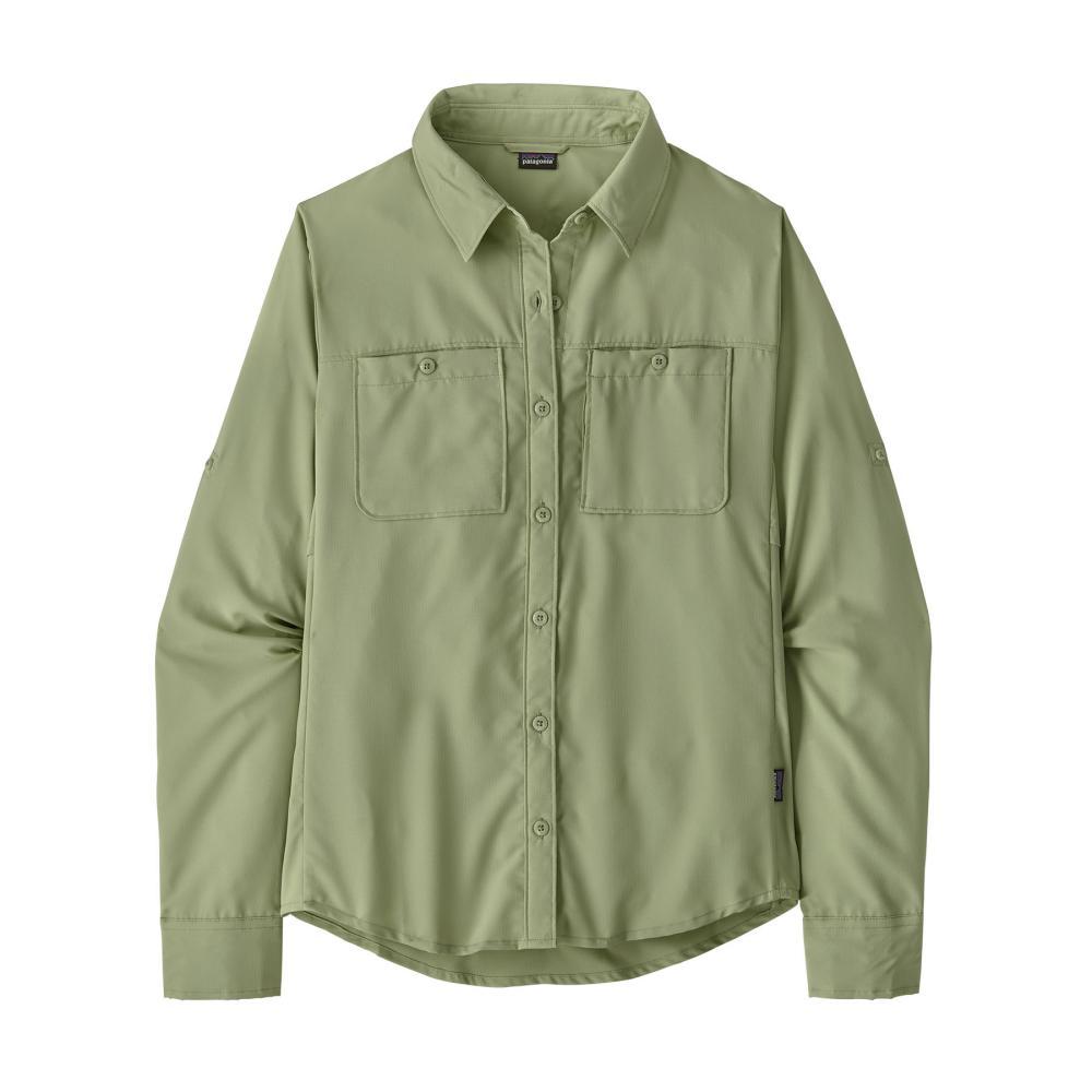 Patagonia Women's Long-Sleeved Self-Guided Hike Shirt GREEN_SLVG