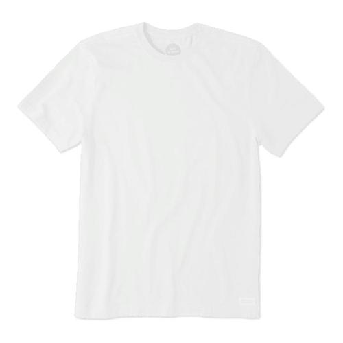 Life is Good Men's Solid Crusher Tee Cloudwhite