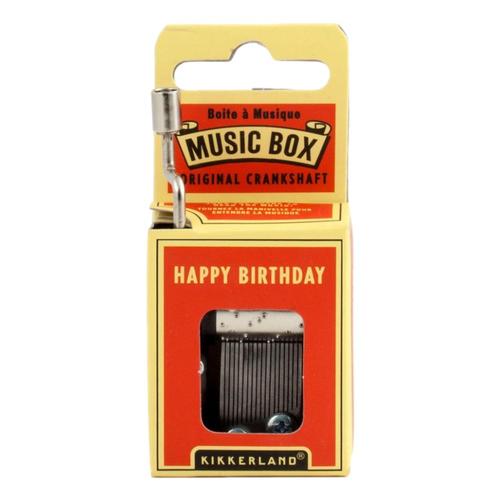 Kikkerland Happy Birthday Crank Music Box