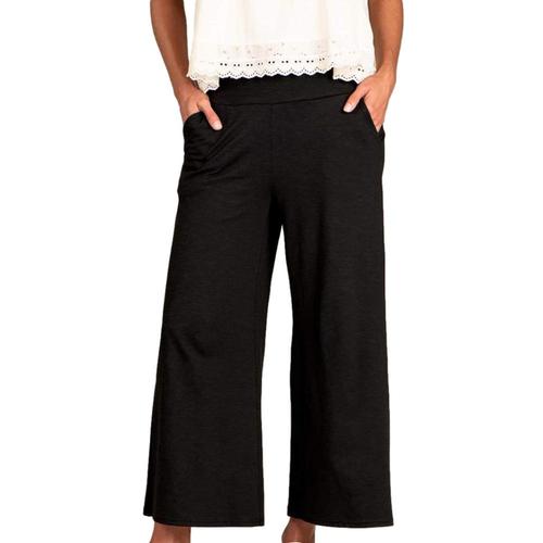 Toad&Co Women's Chaka Wide Leg Pull On Pants Black_100