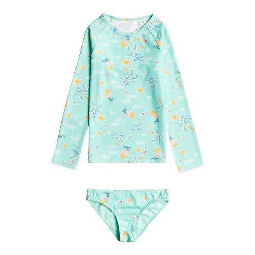 Roxy Girls Mermaid Spirit Long Sleeve Swimsuit Set Bchgls_gcz6