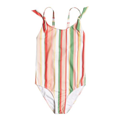 Roxy Girls Colorful Party One Piece Swimsuit Grnstrp_gnl6