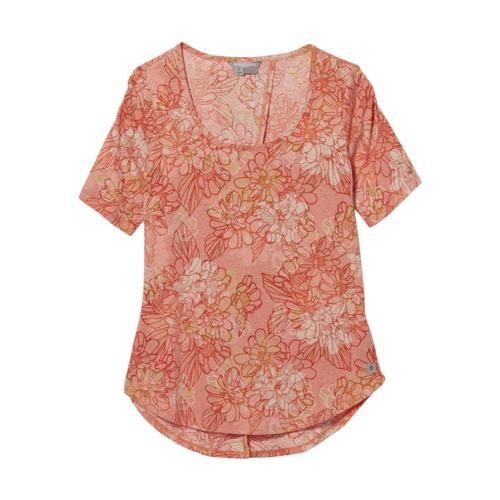 Royal Robbins Women's Featherweight Scoop Tee Burntsienna_626