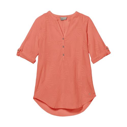 Royal Robbins Women's Oasis Tunic II 3/4 Sleeve Ltcoral_837