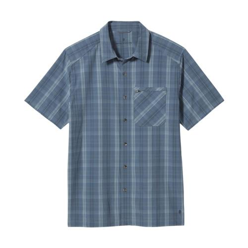 Royal Robbins Men's Spotless Plaid Short Sleeve Shirt Sea_762
