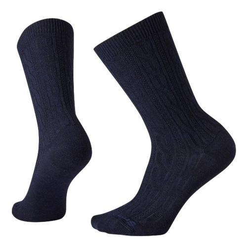 Smartwool Women's Cable Crew Socks Dpnavy_108