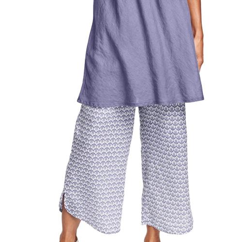 FLAX Women's Shirttail Flood Pants Lilacregal