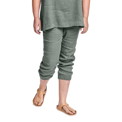 FLAX Women's Joggers Pants Thyme