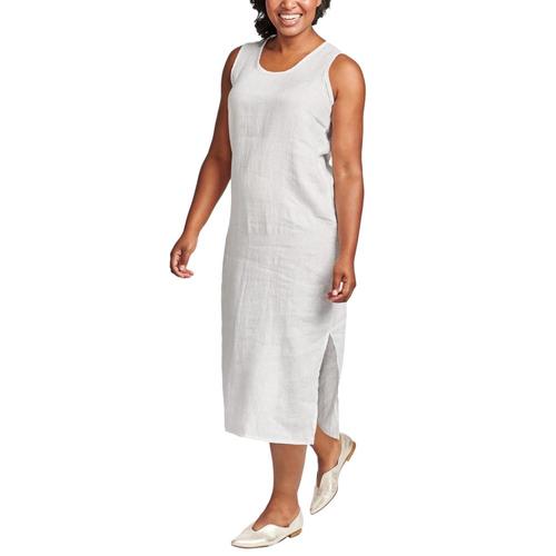 FLAX Women's Sideslit Slipster White
