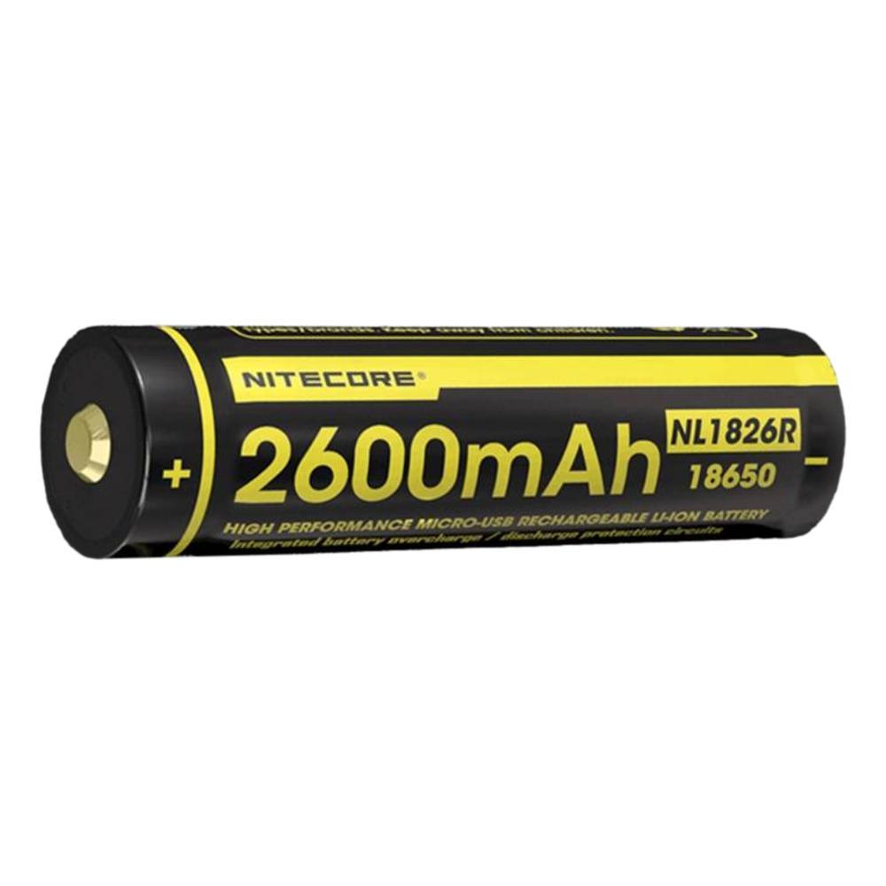 NITECORE NL1826R 2600mAh 18650 Rechargeable Battery BLACK