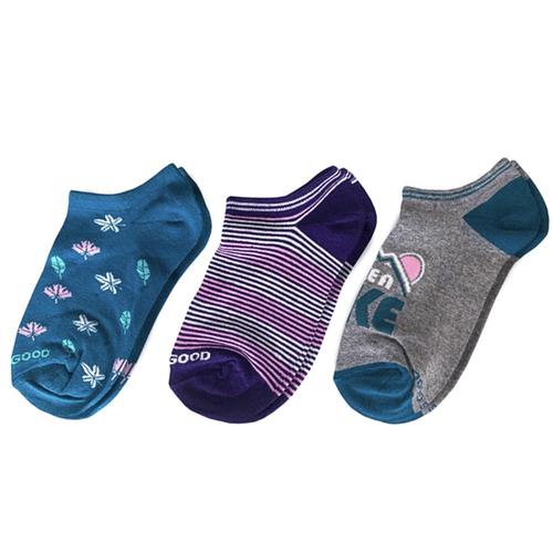 Life is Good Women's Low Cut Socks 3 Pack Happy Trails Hike