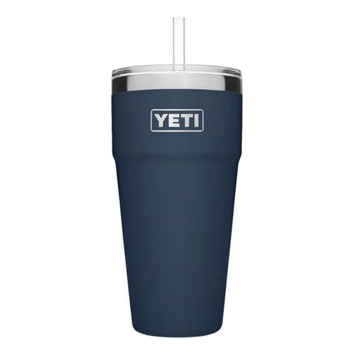 YETI Rambler 26oz Stackable Cup with Straw Lid Navy