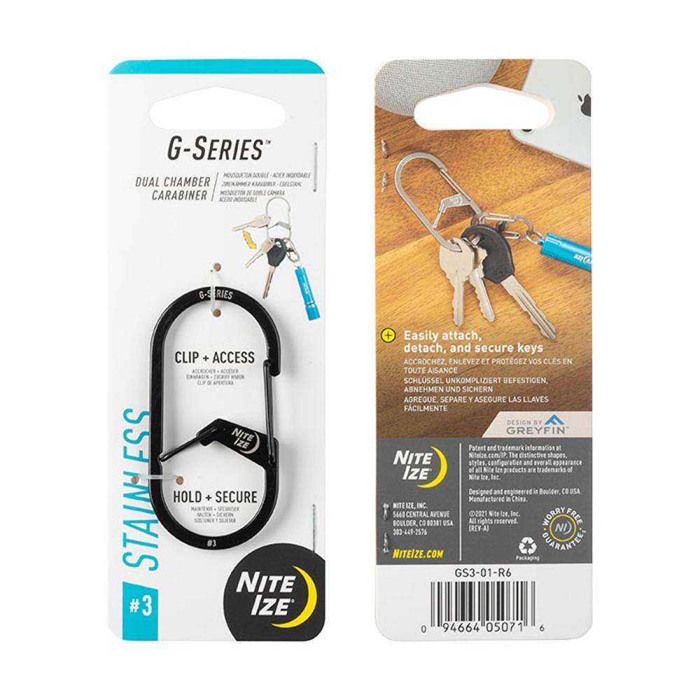 Nite Ize G-Series Dual Chamber Carabiner #3 BLACK