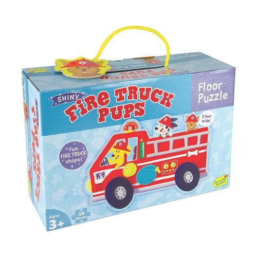 MindWare Fire Truck Pups Floor Jigsaw Puzzle