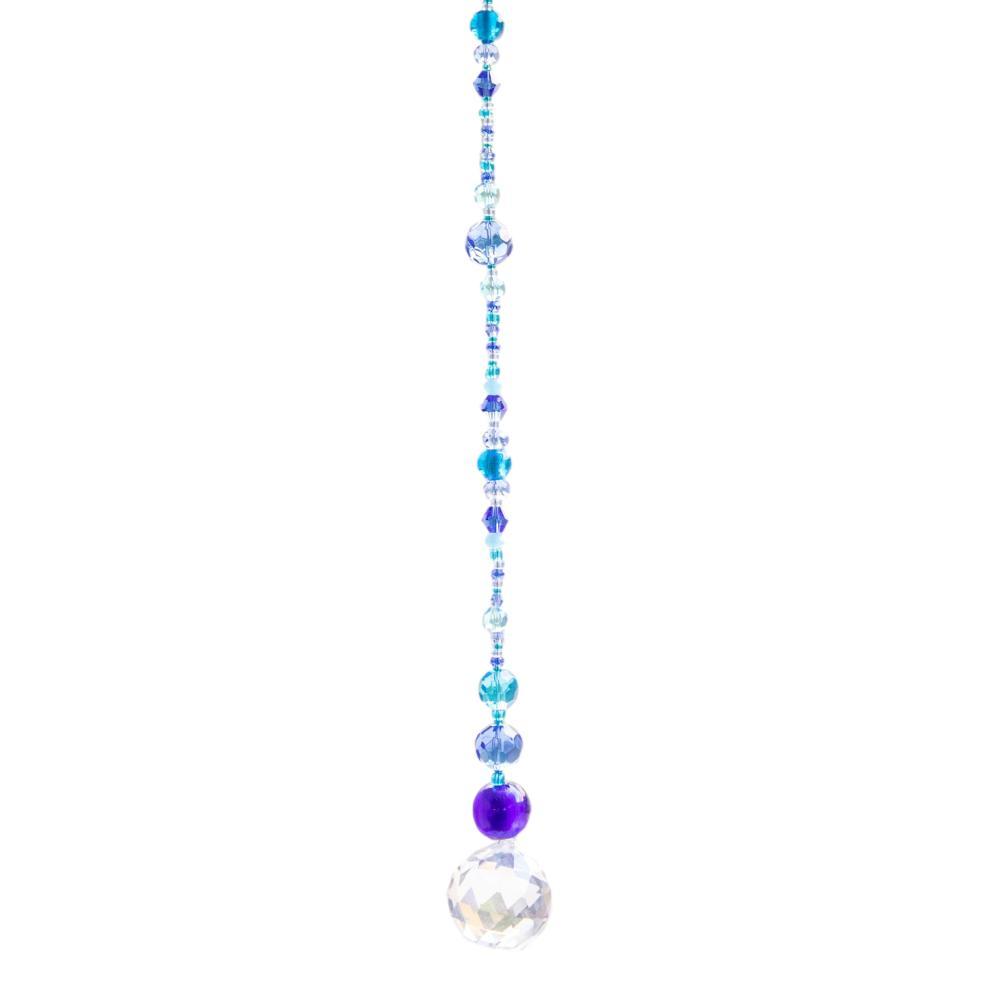  Natural Life Crystal Sun Catcher 14in - Blue