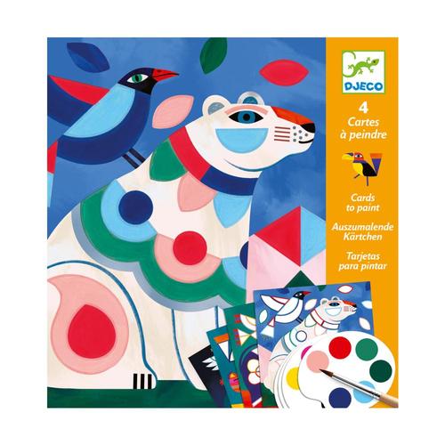 Djeco Fanciful Bestiary Painting Surprises Kit