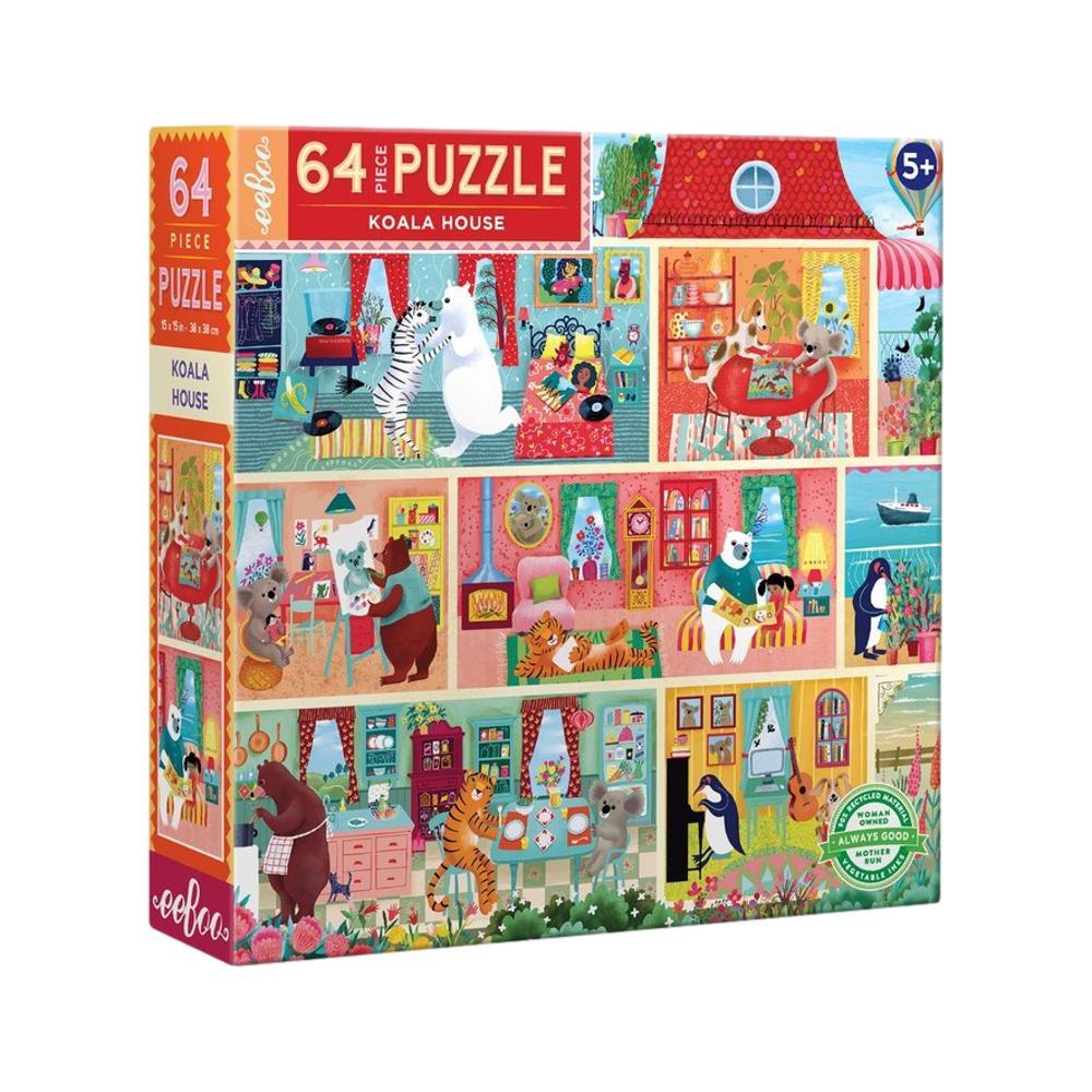  Eeboo Koala House 64 Piece Jigsaw Puzzle