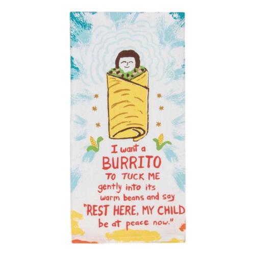 Blue Q I Want a Burrito Dish Towel