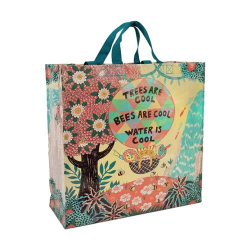 Blue Q Trees Are Cool. Bees Are Cool. Water Is Cool. Shopper Bag