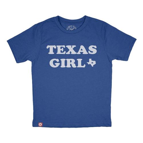 Tumbleweed Texstyles Youth Texas Girl T-Shirt Roylblu_21