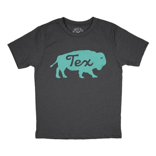Tumbleweed Texstyles Buffalo Tex T-Shirt (Youth) Charcoal_05
