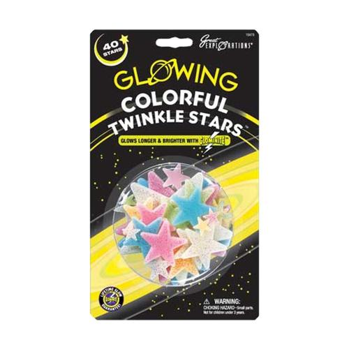Great Explorations Glowing Colorful Twinkle Stars