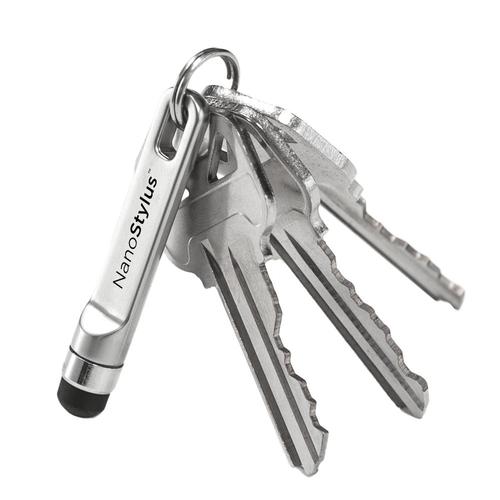 KeySmart NanoStylus Compact Keychain Stylus Silver