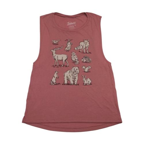Landmark Project Women's Woodland Creatures Tank Mauve