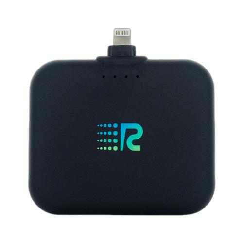 Rush Charge Air Portable Charger - Lightning Cable Black