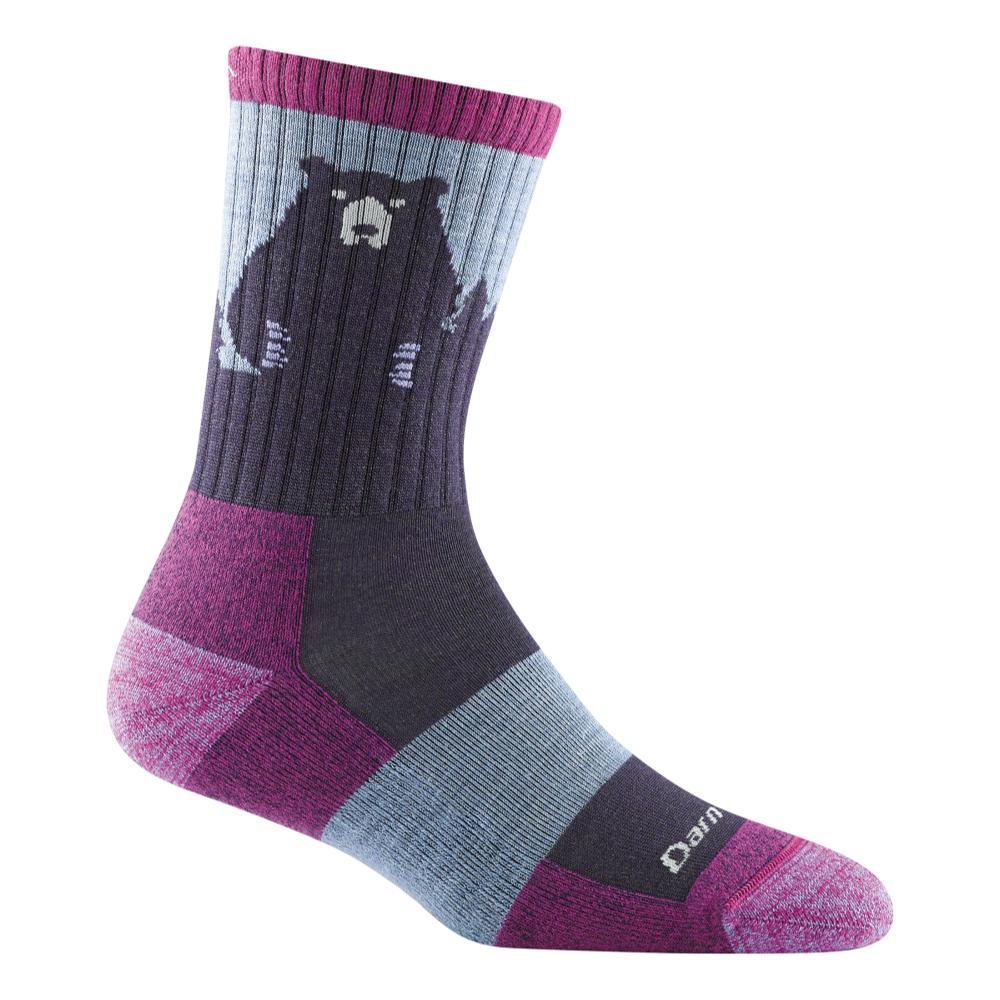 Darn Tough Women's Bear Town Micro Crew Lightweight Hiking Socks PURPLE