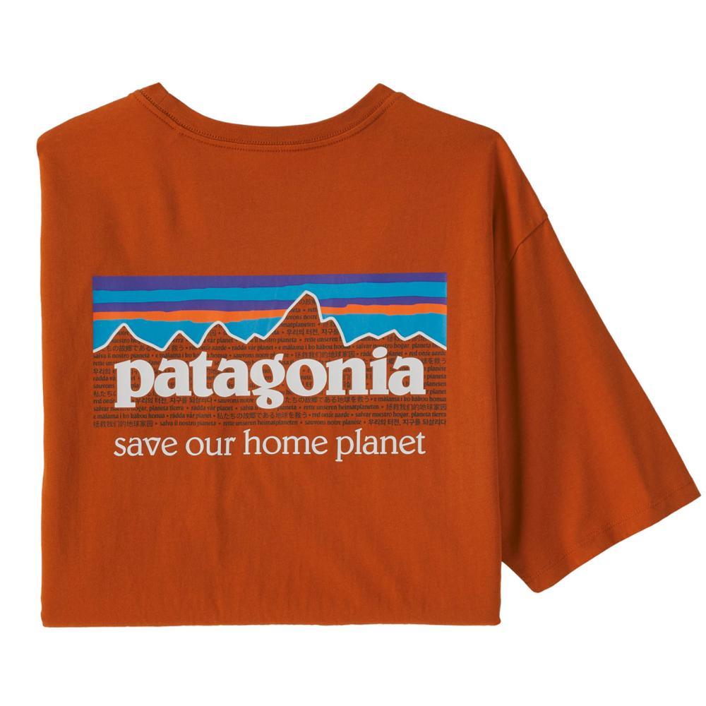 Patagonia Men's P-6 Mission Organic T-Shirt RUST_SARU