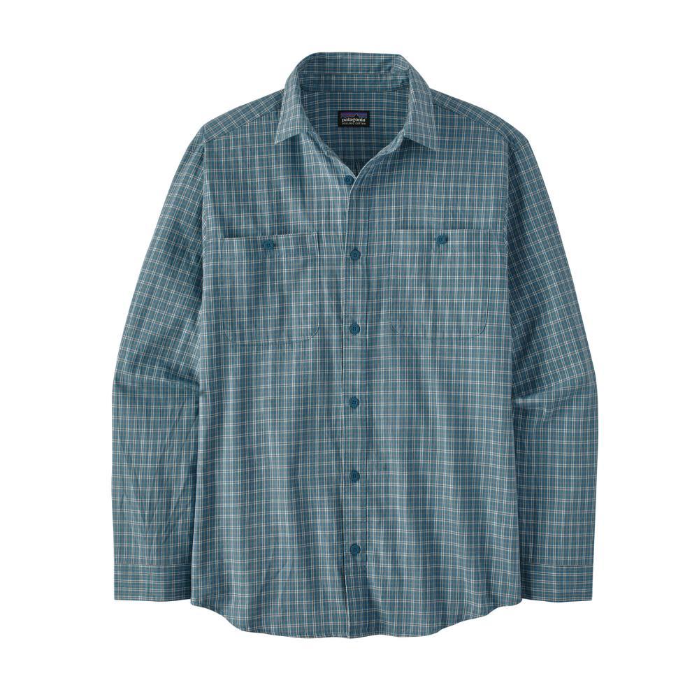 Patagonia Men's Long-Sleeved Organic Pima Cotton Shirt BLUE_TRWA