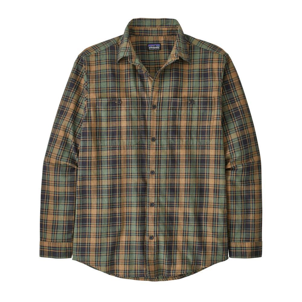 Patagonia Men's Long-Sleeved Organic Pima Cotton Shirt GREEN_CFGN