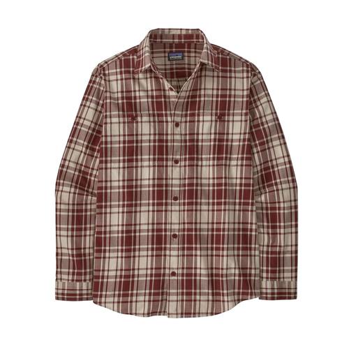 Patagonia Men's Long-Sleeved Organic Pima Cotton Shirt Red_mosq